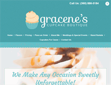 Tablet Screenshot of gracenescupcakes.com
